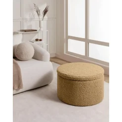 Pouf Contenitore Xl In Teddy Alida