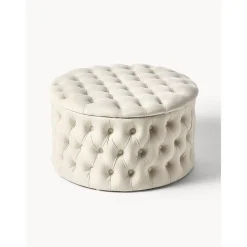 Pouf Contenitore Xl In Velluto Chiara