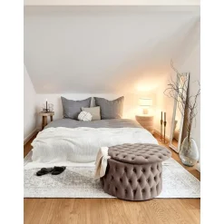 Pouf Contenitore Xl In Velluto Chiara