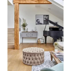 Pouf Contenitore Xl In Velluto Chiara