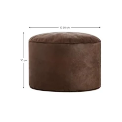 Pouf In Similpelle Cuba