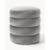 Pouf In Velluto Alto