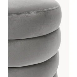 Pouf In Velluto Alto