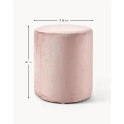 Pouf In Velluto Daisy