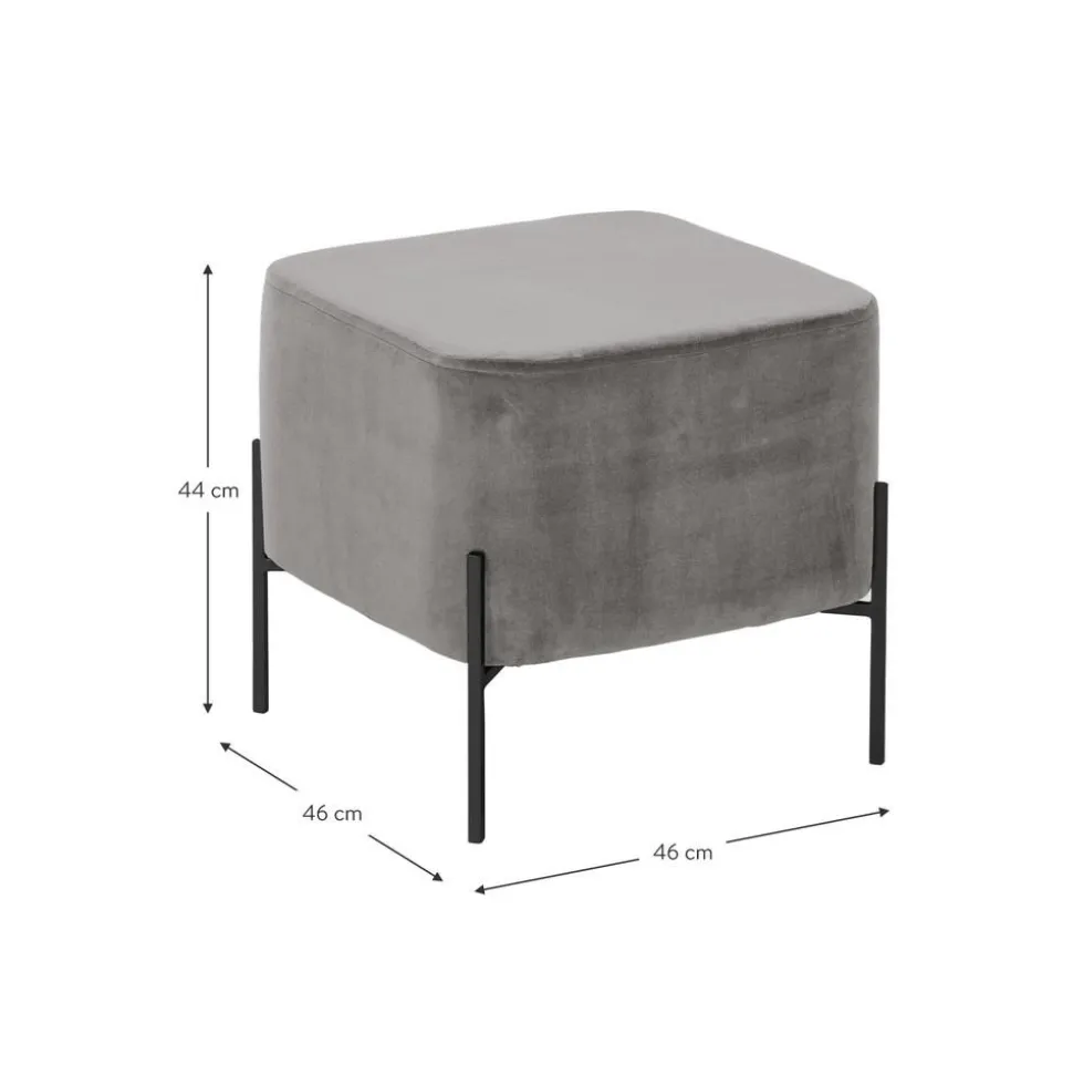 Pouf In Velluto Harper