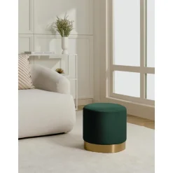 Pouf In Velluto Orchid