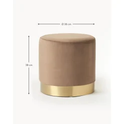 Pouf In Velluto Orchid