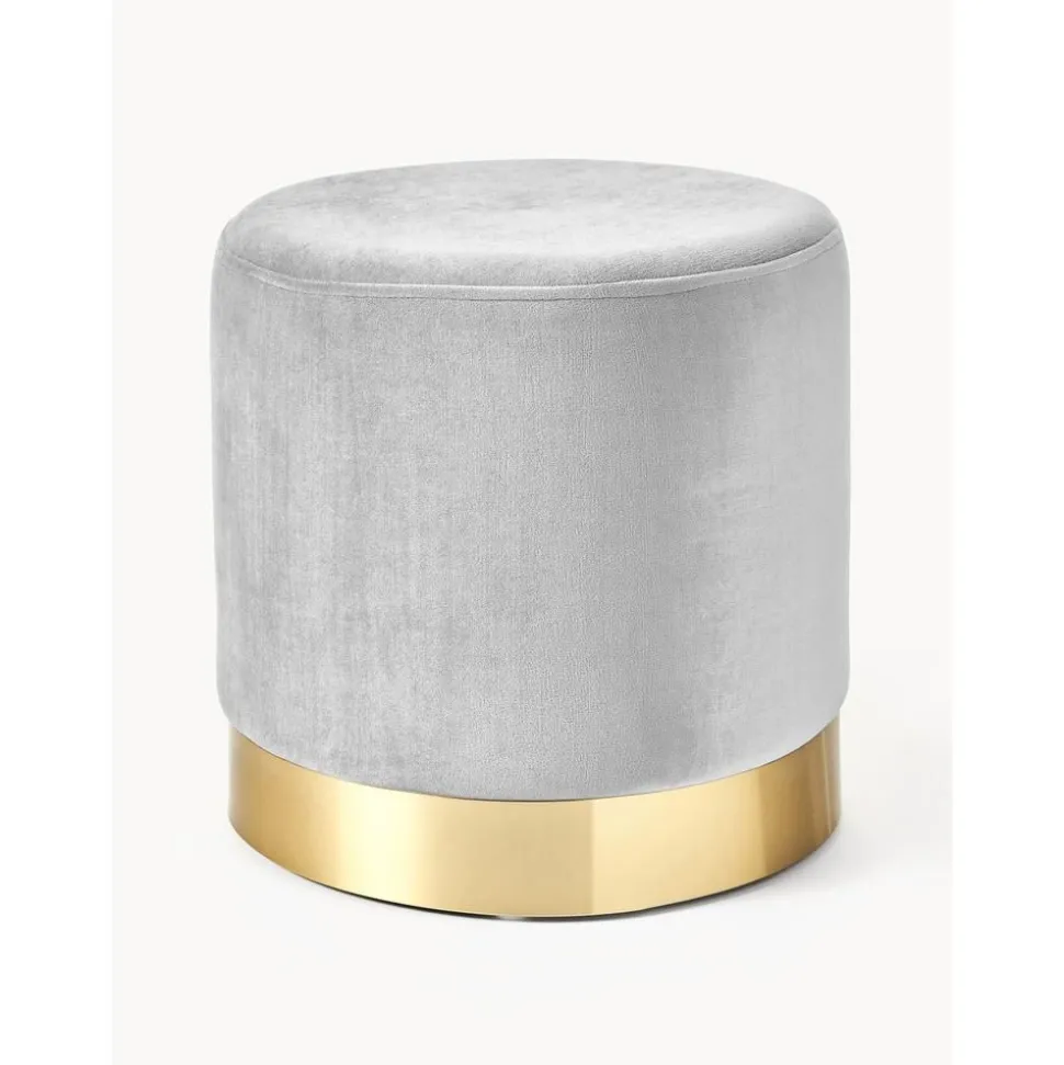 Pouf In Velluto Orchid