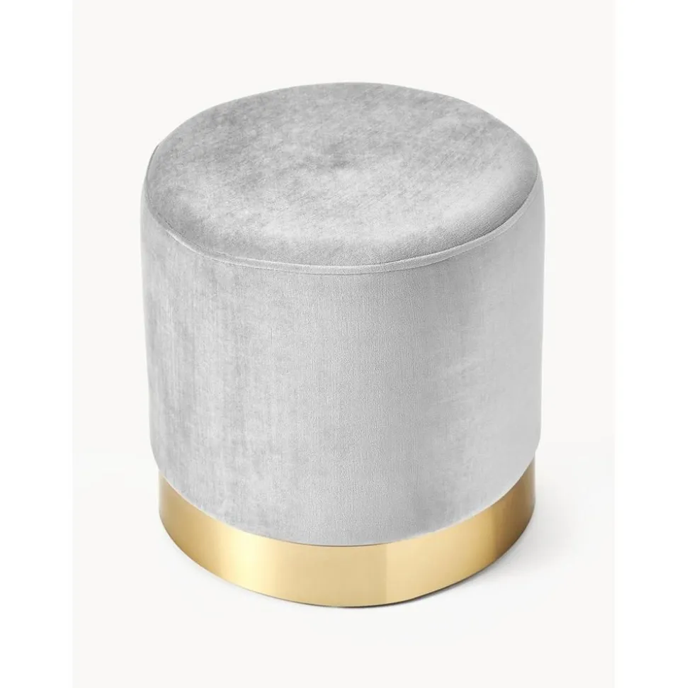 Pouf In Velluto Orchid