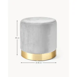 Pouf In Velluto Orchid