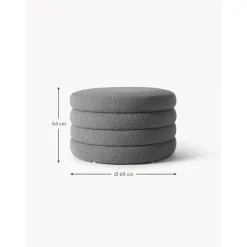 Pouf Xl Contenitore In Boucle Alto
