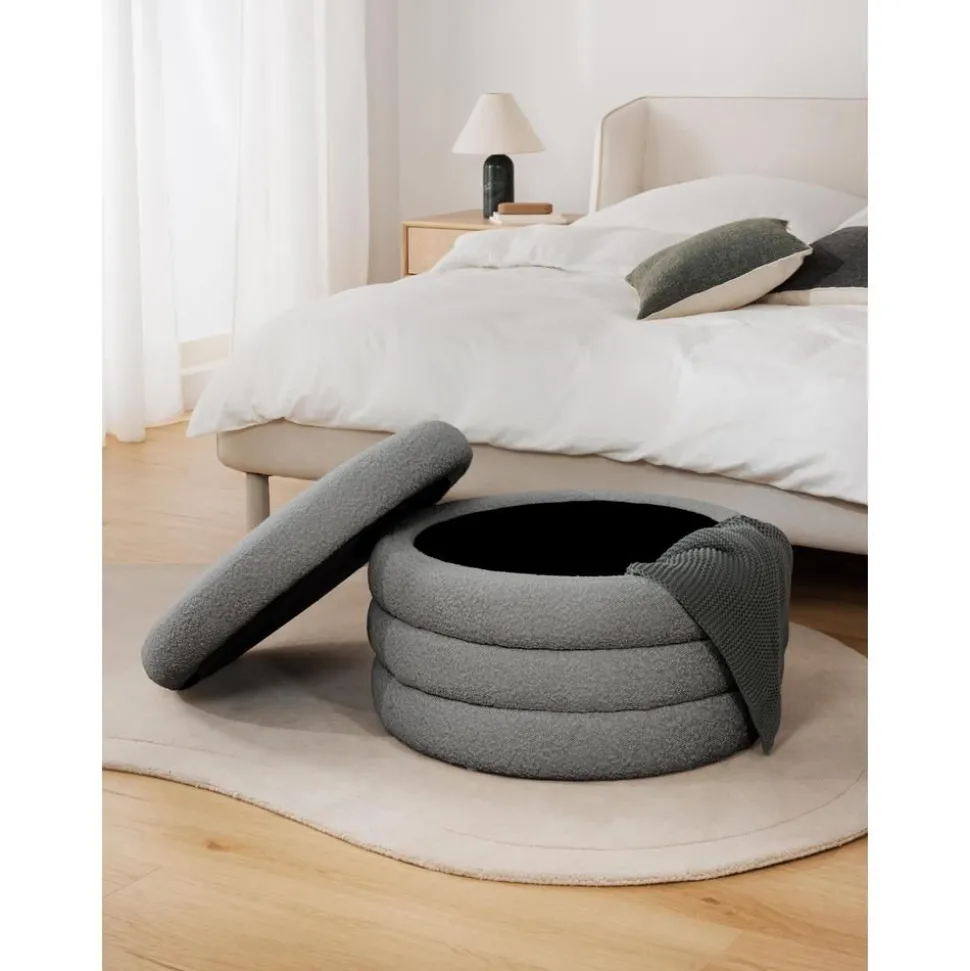 Pouf Xl Contenitore In Boucle Alto