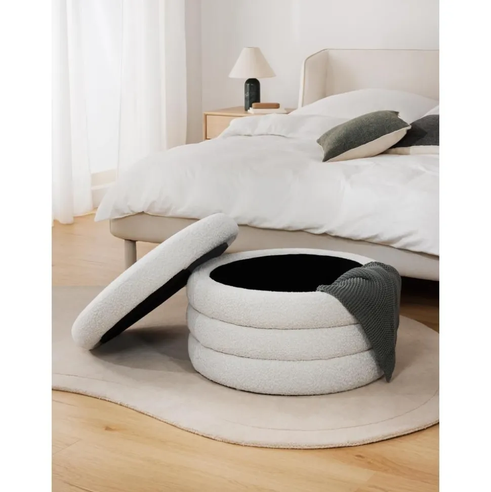 Pouf Xl Contenitore In Boucle Alto