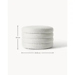 Pouf Xl Contenitore In Boucle Alto