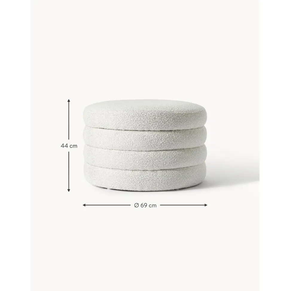 Pouf Xl Contenitore In Boucle Alto