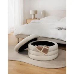 Pouf Xl Contenitore In Velluto Alto