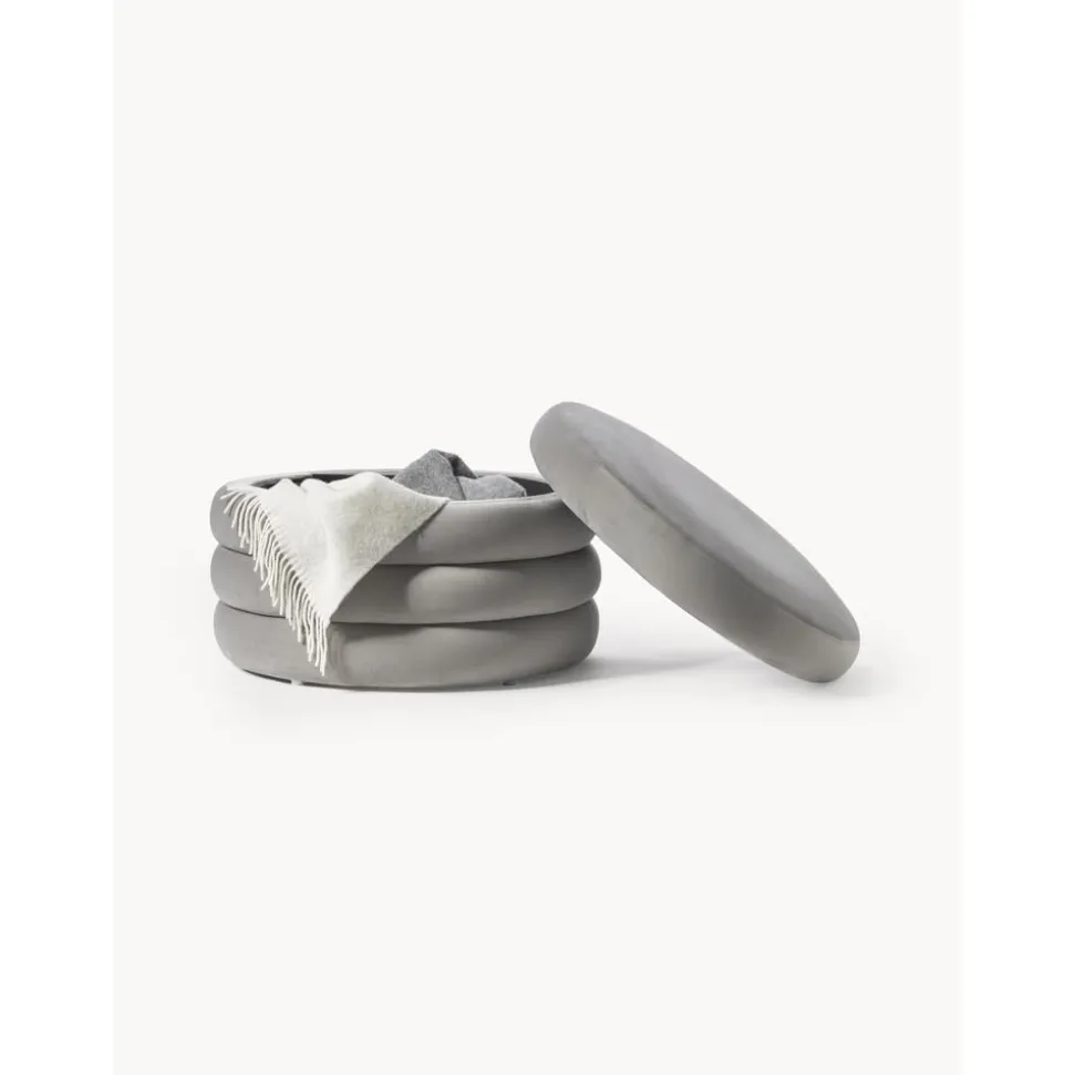 Pouf Xl Contenitore In Velluto Alto