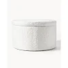 Pouf Xl In Tessuto Teddy Con Vano Contenitore Alida