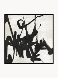 Quadro Dipinto A Mano Con Cornice In Legno Playblack