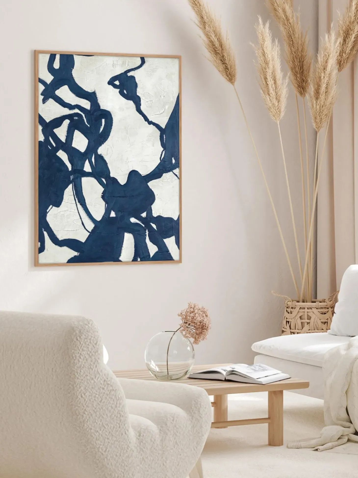Quadro Dipinto A Mano Con Cornice In Legno Blueplay
