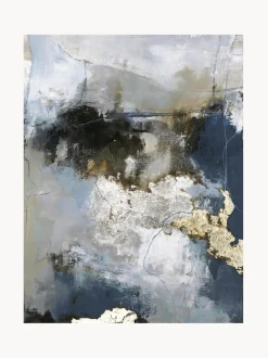 Quadro Su Tela Dipinto A Mano Waterfall