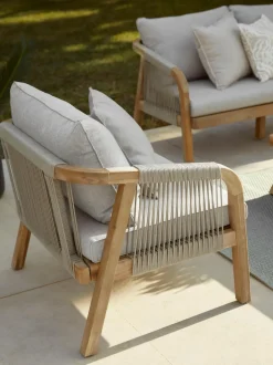 Salotto Da Giardino In Legno Di Acacia Lu 4 Pz