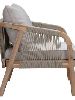 Salotto Da Giardino In Legno Di Acacia Lu 4 Pz