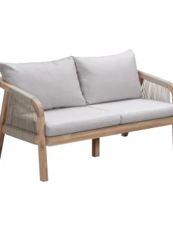 Salotto Da Giardino In Legno Di Acacia Lu 4 Pz