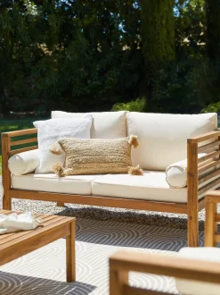 Salotto Da Giardino In Legno Di Acacia Bo 4 Pz