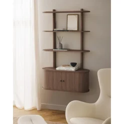 Scaffale Da Parete Con Fronte Scanalato Calary