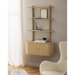 Scaffale Da Parete Con Frontale Scanalato Calary