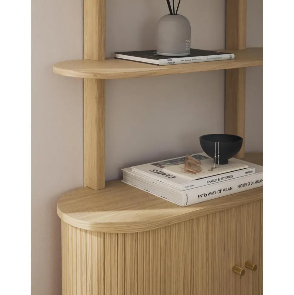 Scaffale Da Parete Con Frontale Scanalato Calary