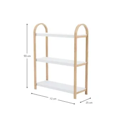 Scaffale In Metallo Con Struttura In Legno Bellwood