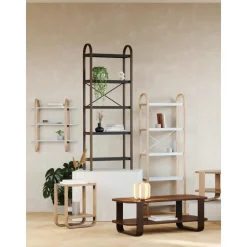 Scaffale In Metallo Con Struttura In Legno Bellwood