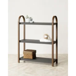 Scaffale In Metallo Con Struttura In Legno Bellwood