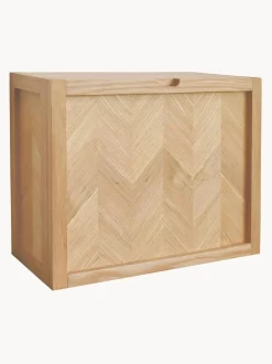 Scarpiera Da Parete A Spina Di Pesce In Legno Di Quercia Herringbone