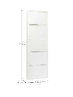 Scarpiera Da Parete Con Scomparti A Ribalta Caruso