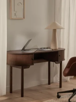 Scrivania Con Frontale A Coste Calary