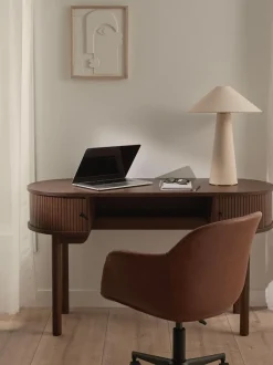 Scrivania Con Frontale A Coste Calary