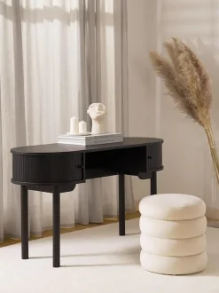 Scrivania Con Frontale A Coste Calary