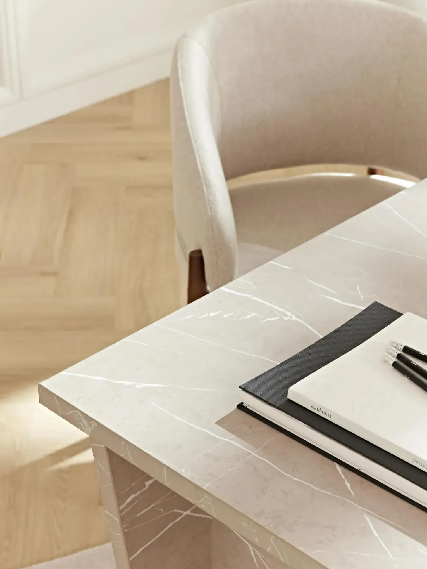 Scrivania Effetto Travertino Liam