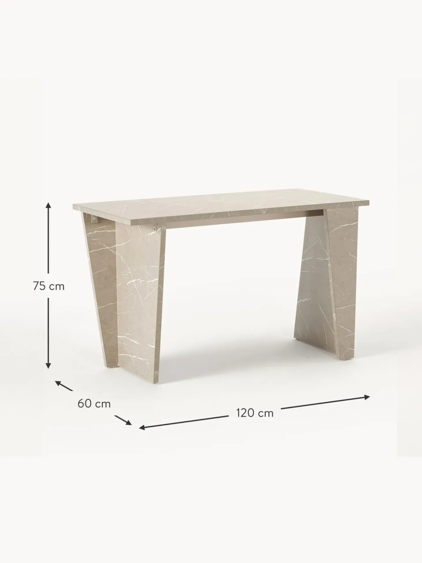 Scrivania Effetto Travertino Liam