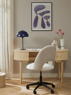 Scrivania In Legno Con Frontale A Scanalato Calary