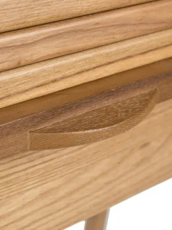 Scrivania In Legno Con Piano Scanalato E Arrotolabile Barbier