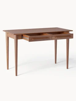 Scrivania In Legno Di Mango Massiccio Con Cassetti Paul