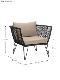 Sedia A Poltrona Da Giardino Con Intreccio Mundo