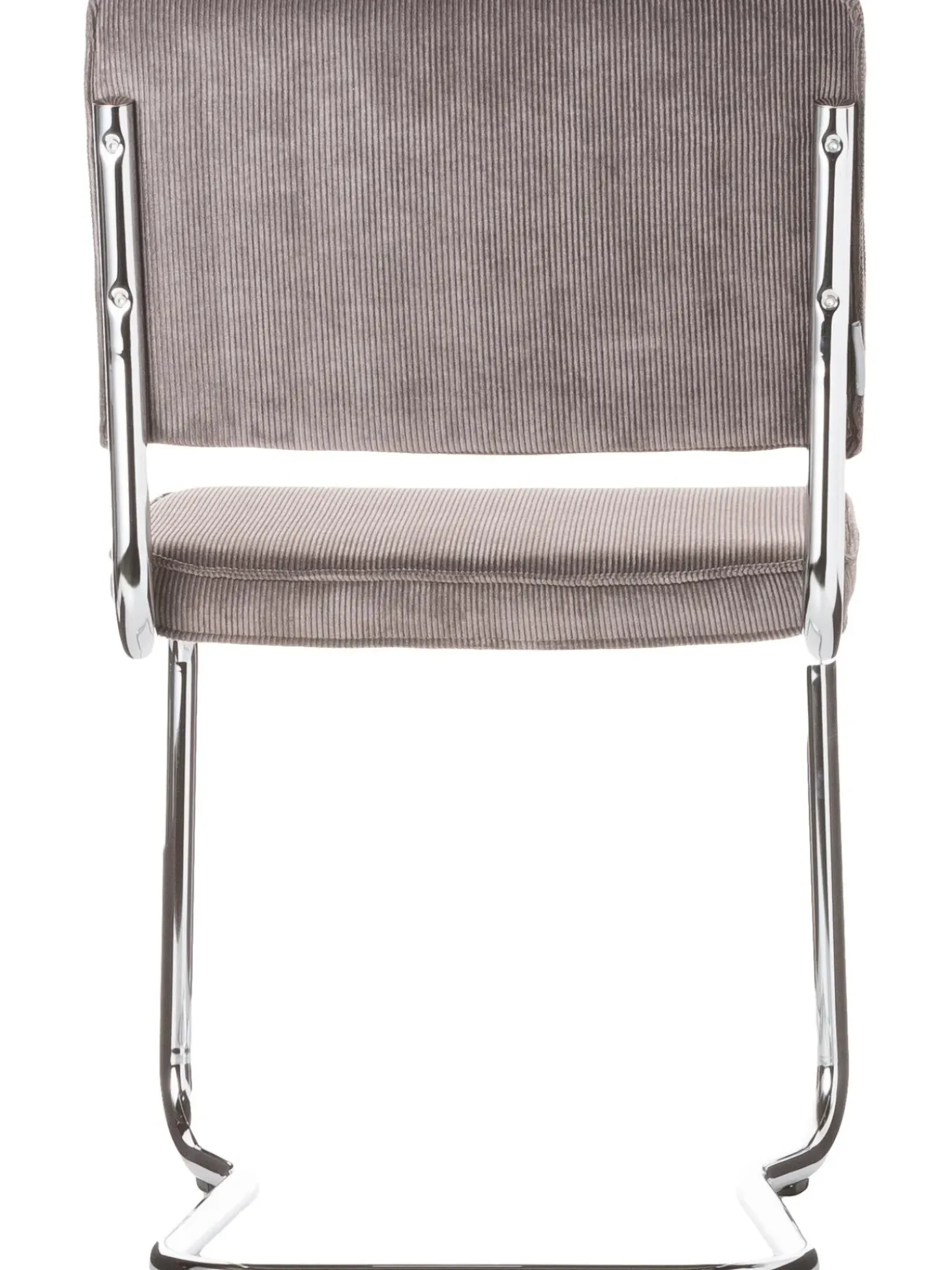 Sedia Cantilever In Velluto A Coste Kink