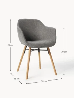 Sedia Con Braccioli Con Seduta Stretta Fiji