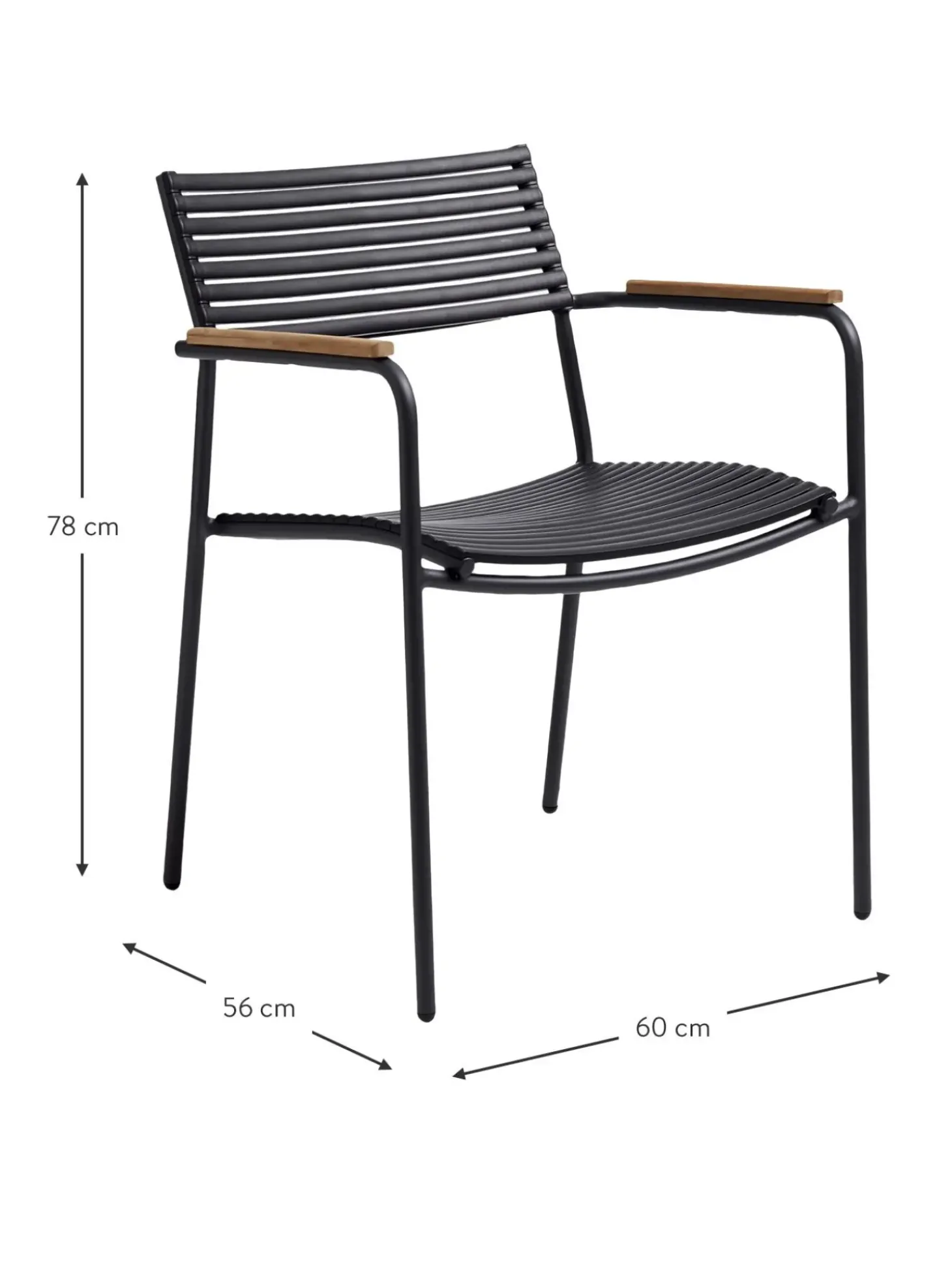 Sedia Con Braccioli Da Giardino Mood