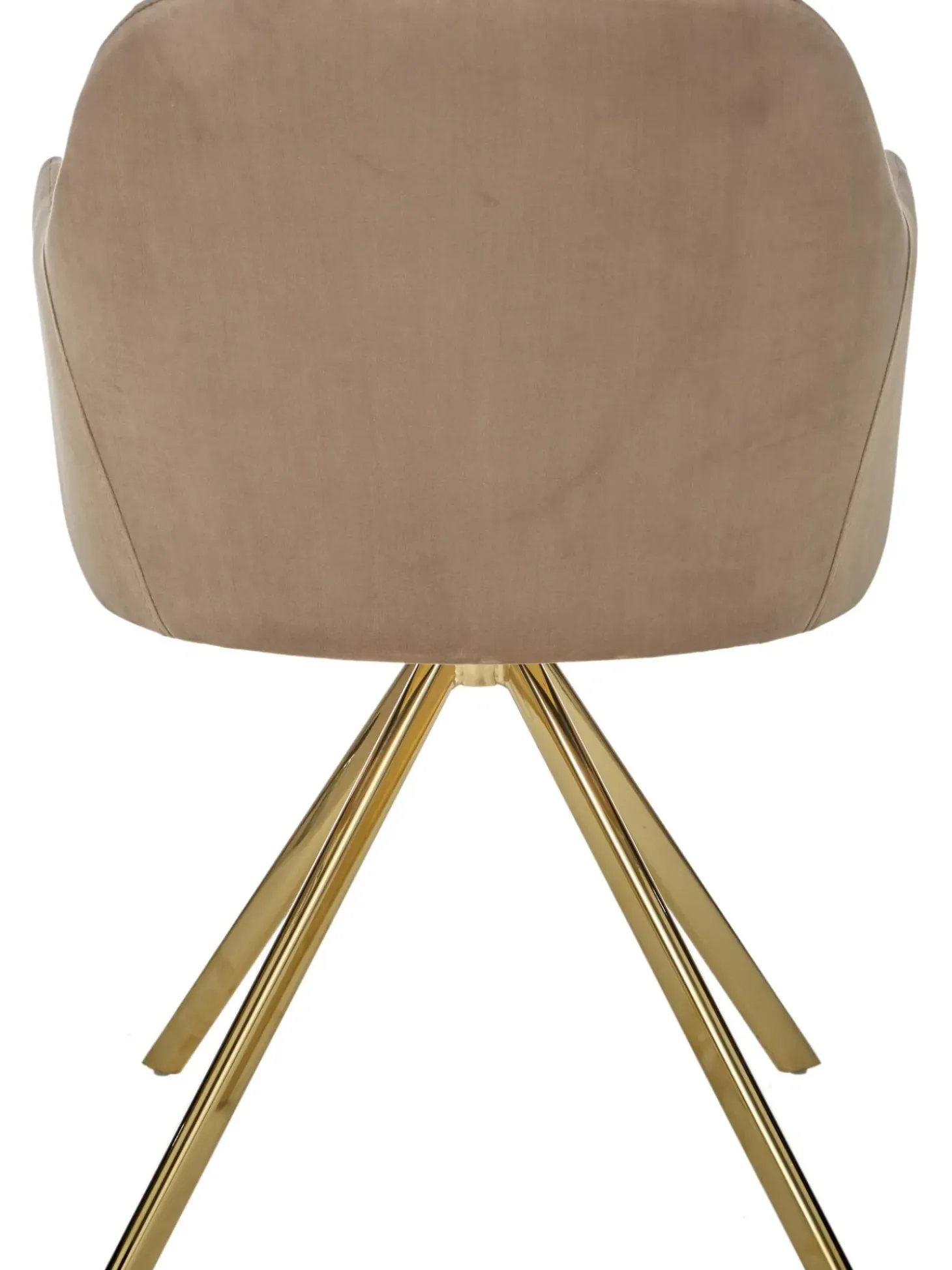 Sedia Con Braccioli Girevole In Velluto Lola